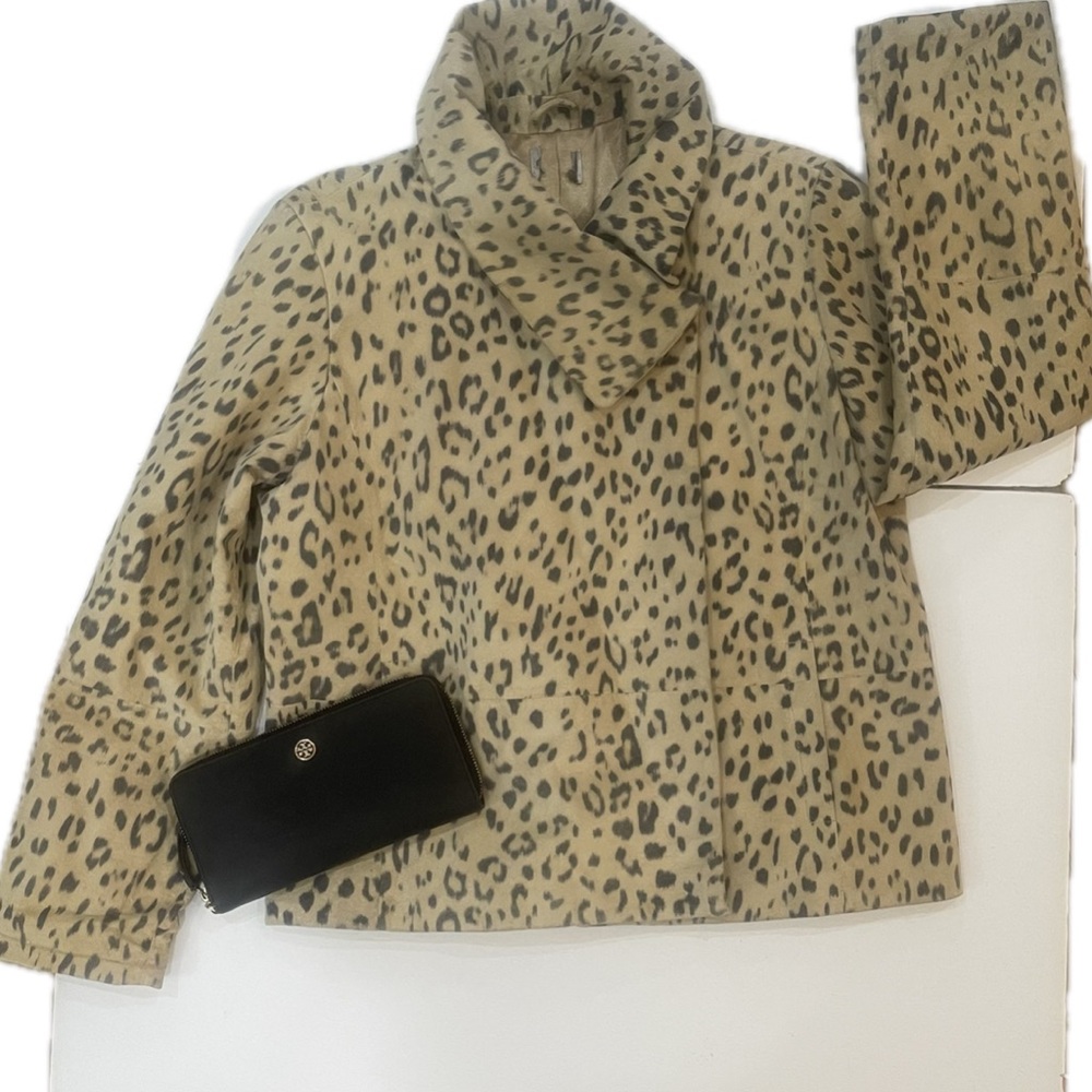 Chicos Leopard Print Jacket